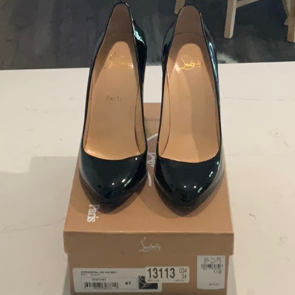 Christian Louboutin Dorissima 100 Patent Leather Pumps - Picture 1 of 10
